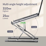 Soporte de aluminio plegable para portátil