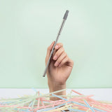 Pajitas telescópicas de acero con estuche