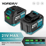 Batería de litio recargable 18-21V (3.0-6.0 Ah)