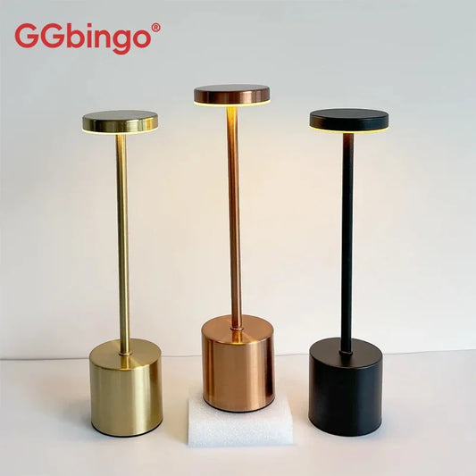 Lámpara de mesa LED recargable táctil
