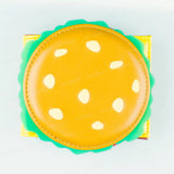Cartera plegable con diseño 3D de hamburguesa