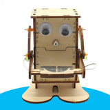 Hucha robot de madera para montar