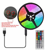 Tira LED RGB 5050 con mando (5-40 m)
