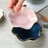 Plato de cerámica japonesa esmaltada