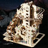 Puzzle 3D de madera: catapulta eléctrica