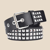 Cinturón de tachuelas piramidales unisex