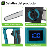 Motosierra eléctrica de 30 cm con pantalla LED