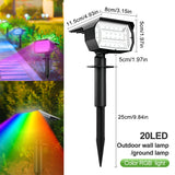 Foco solar LED de jardín