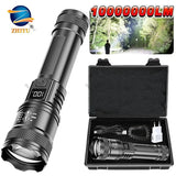 Linterna LED recargable con zoom