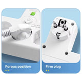 Regleta con 4 enchufes, 2 USB y USB-C