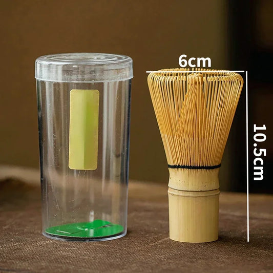 Set de té matcha japonés con batidor de bambú