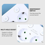 Regleta con 4 enchufes, 2 USB y USB-C