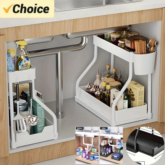 Organizador extensible bajo fregadero 2 niveles