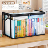 Caja de almacenaje transparente PVC con tapa y ventana