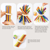 Juego de equilibrio con palos de madera (Montessori)