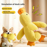 Peluche pato con sonido para perro