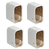 2 portacepillos de pared con tapa