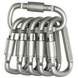 Set de mosquetones de aluminio (4-6 uds)