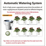 HOMEFISH Automatic Plant Flower Watering Pump Home Sprinkler Drip Irrigation Device 4/8/16 Heads Timer System Kit Garden Tool