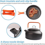 Set de cocina camping antiadherente 2-3 personas con tetera