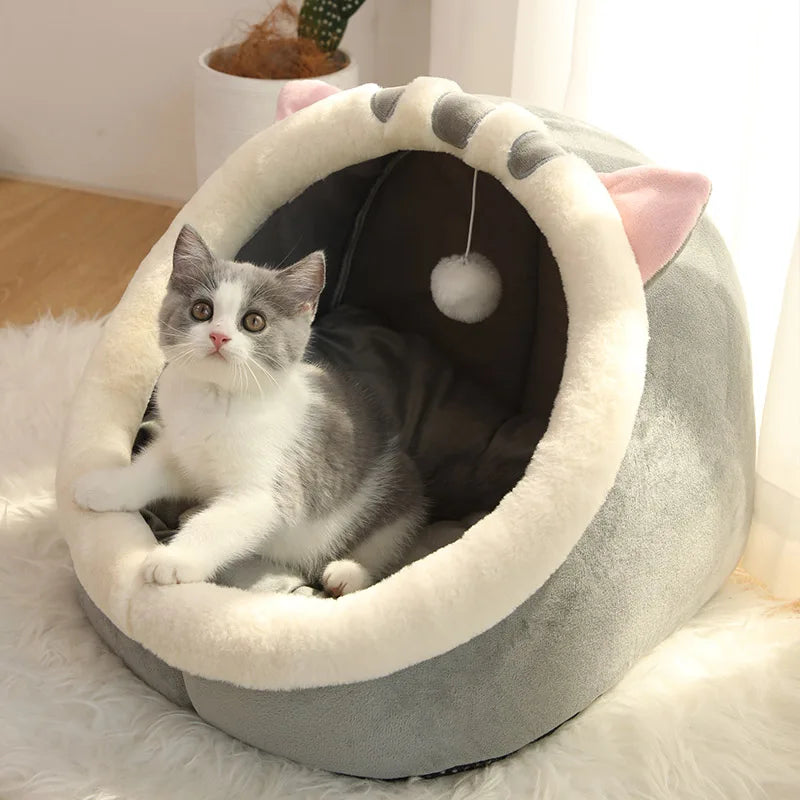 A1 Deep Sleep Cat Bed Cartoon Pet Bed Foldable Removable Washable Pet Sleeping Bed for Small Dog Mat Bag Cave Cats Bed