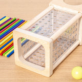 Juego de equilibrio con palos de madera (Montessori)