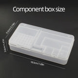 Caja organizadora transparente para componentes