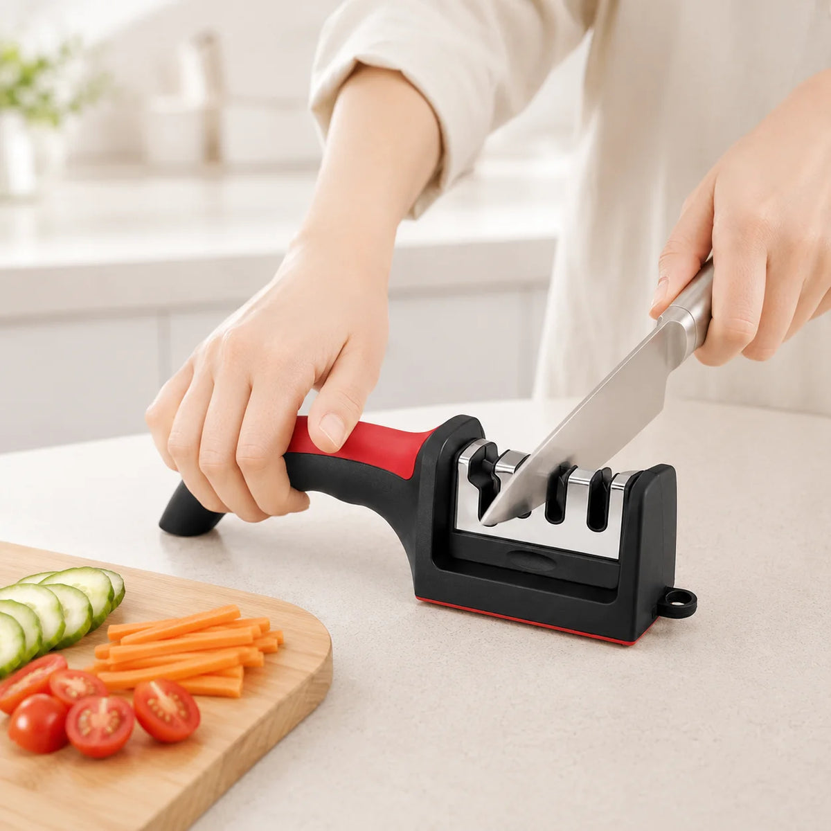 Afilador de cuchillos de 4 fases