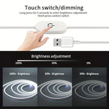 Tira LED neón USB regulable con sensor táctil