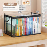 Caja de almacenaje transparente PVC con tapa y ventana