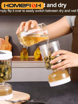 Tarro escurridor para aceitunas y encurtidos