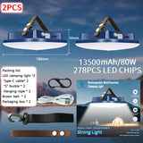 Farol LED de camping recargable 13500mAh con imán