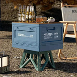 Caja organizadora plegable de maletero con banco y tabla picnic