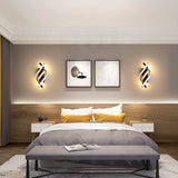 Aplique LED espiral curvada dormitorio/pasillo