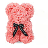 Oso de rosas artificiales — regalo para ocasiones especiales