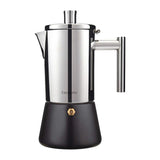Cafetera italiana de acero inoxidable