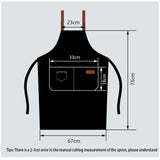 Delantal de cocina impermeable cruzado