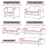 Housse de canapé élastique en Jacquard pour salon, protection de fauteuil en polaire extensible, canapé en forme de L