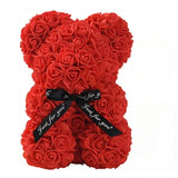 Oso de rosas artificiales — regalo para ocasiones especiales