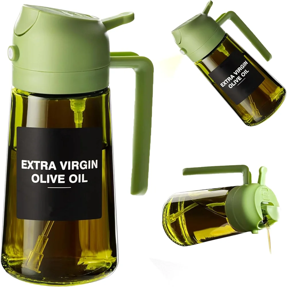 Aceitera pulverizadora 2 en 1 de 470 ml