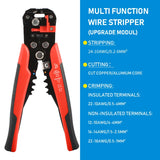 Alicate crimpador y pelacables automático