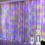 Cortina de luces LED para ventana