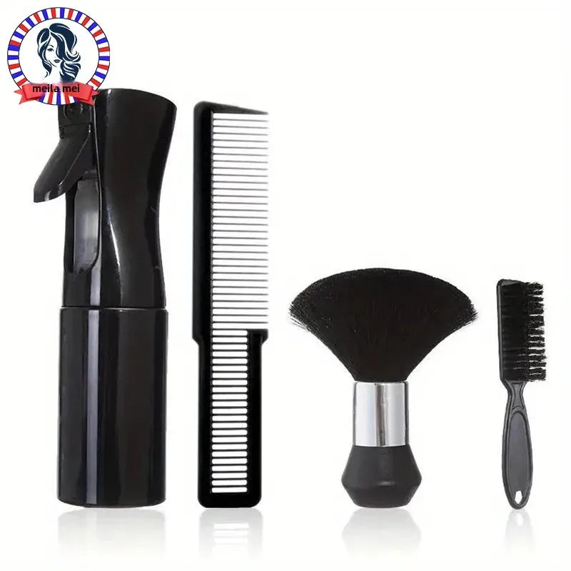 Kit de peluquería de 4 piezas con pulverizador