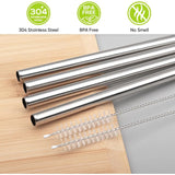 Pajitas metálicas para vasos de 40 oz (2-4 uds)