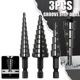 Brocas escalonadas HSS 3-12 mm (3 uds)