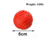 Pelota de goma elástica para perro y gato