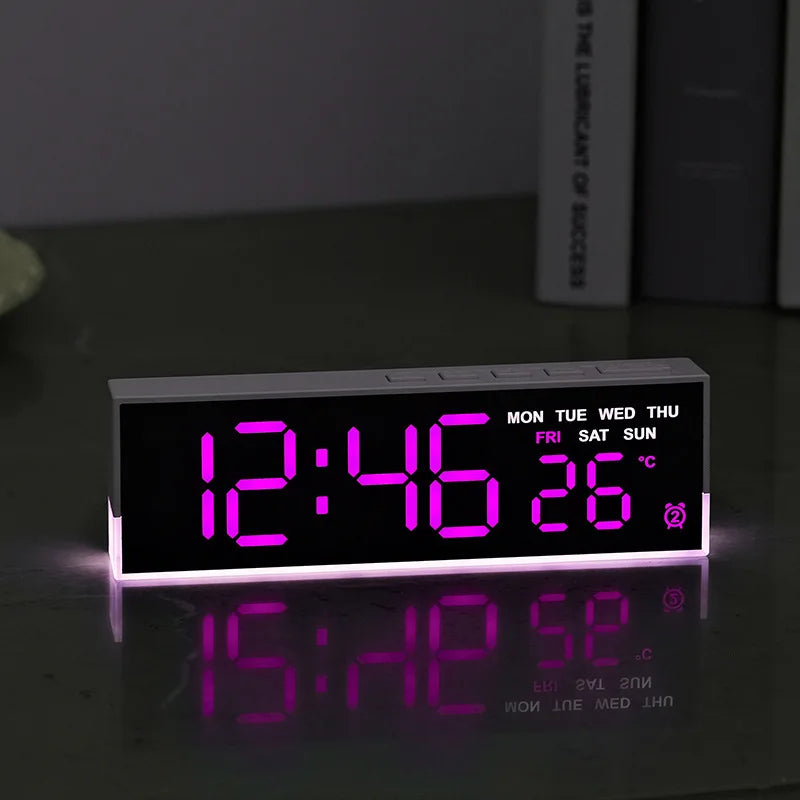 Despertador digital USB con luz de ambiente