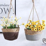 Macetero colgante de macramé para plantas