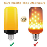 Bombilla LED efecto llama