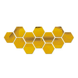 Espejos hexagonales adhesivos para pared